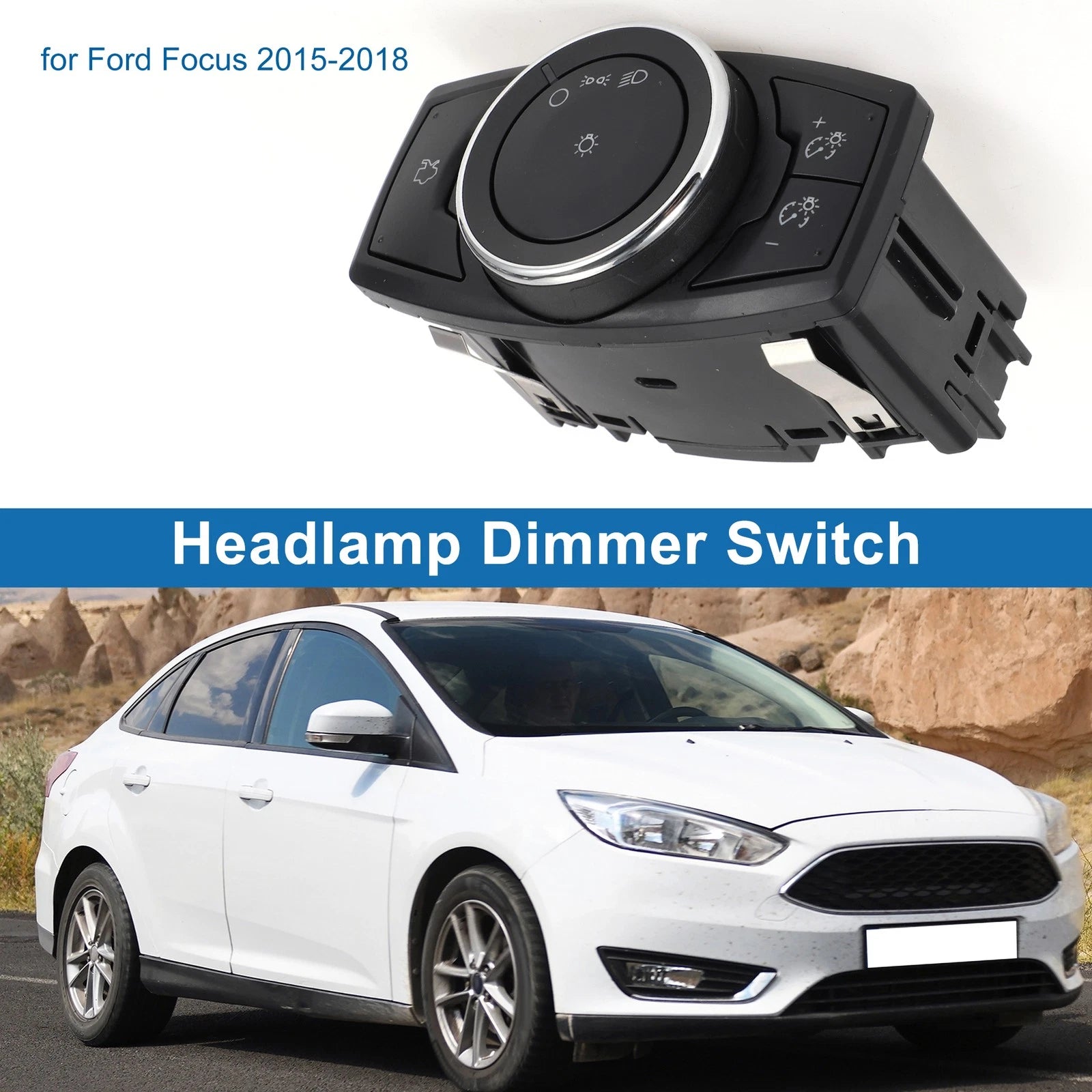 Headlight Switch No.F1EZ11654C/HLS1740 for Ford Focus (2015–2018)