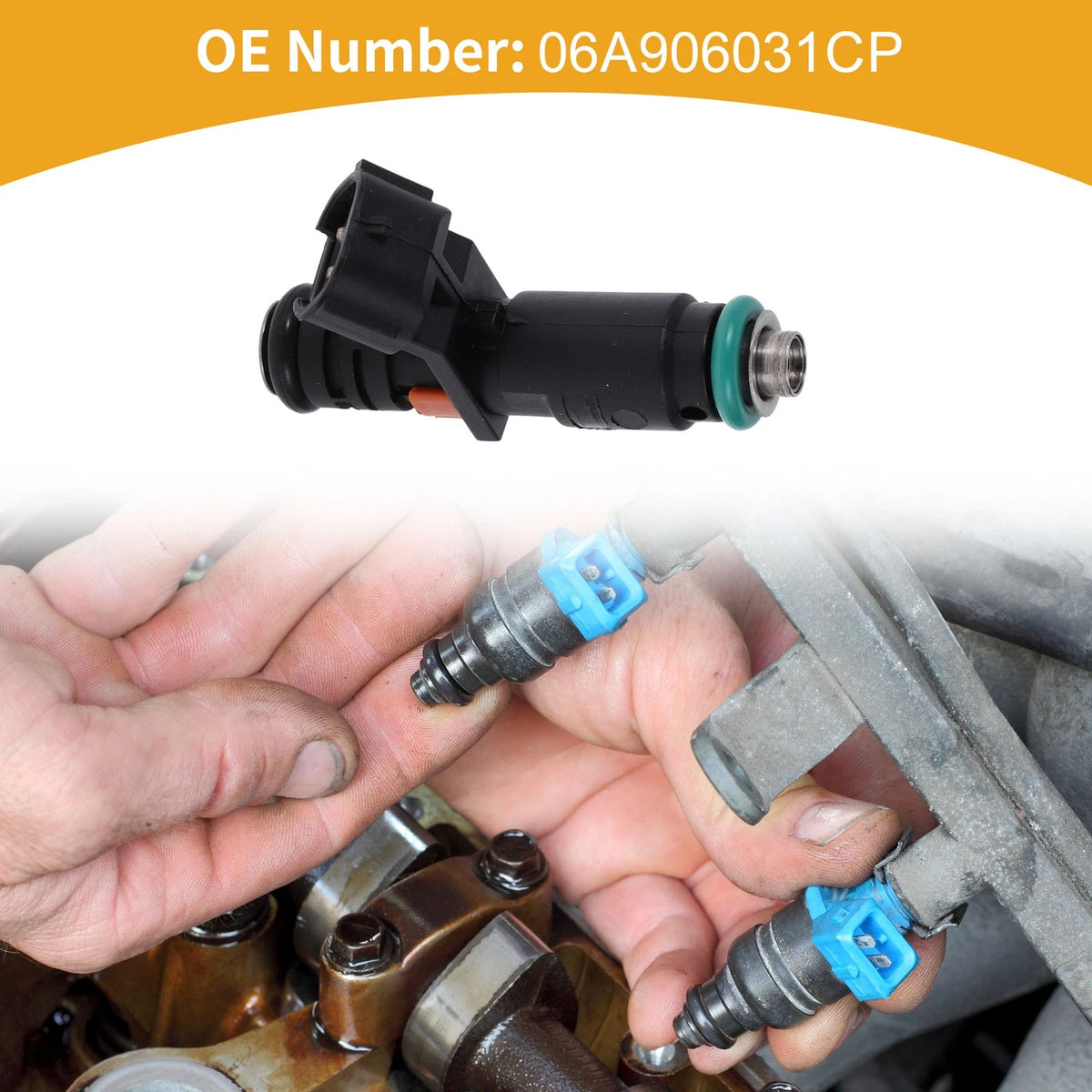1 Pc Fuel Injector No.06A906031CP for VW Jetta 2.0L CBPA EA827 (2013–2015)