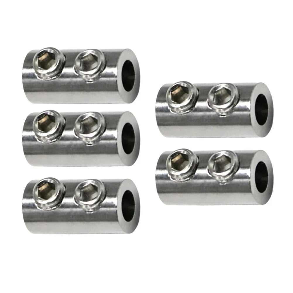 15/8mm Stainless Steel Wire Rope Fastener Dual Hole for Display Cable