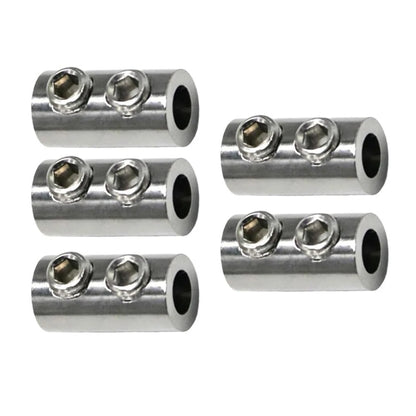 15/8mm Stainless Steel Wire Rope Fastener Dual Hole for Display Cable