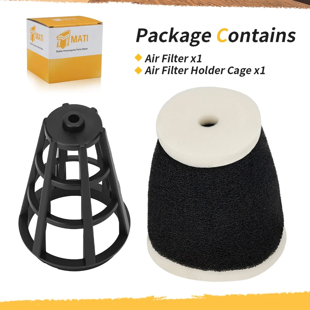 Air Filter Cleaner w/Cage Holder for Yamaha Big Wheel BW200 BW200E (1986–1988)