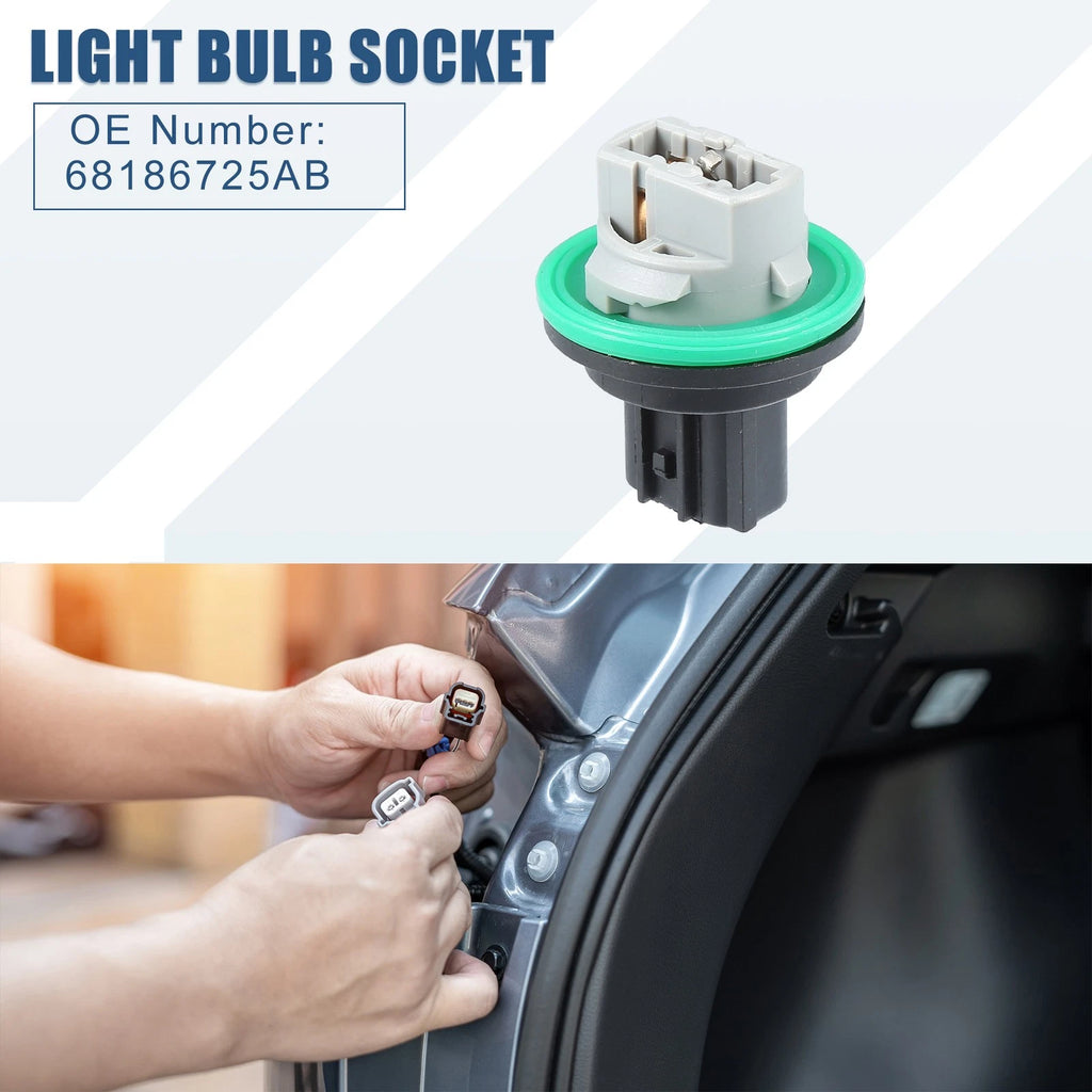Rear Brake Taillamp Light Bulb Sockets for Dodge Dart (2013–2016)