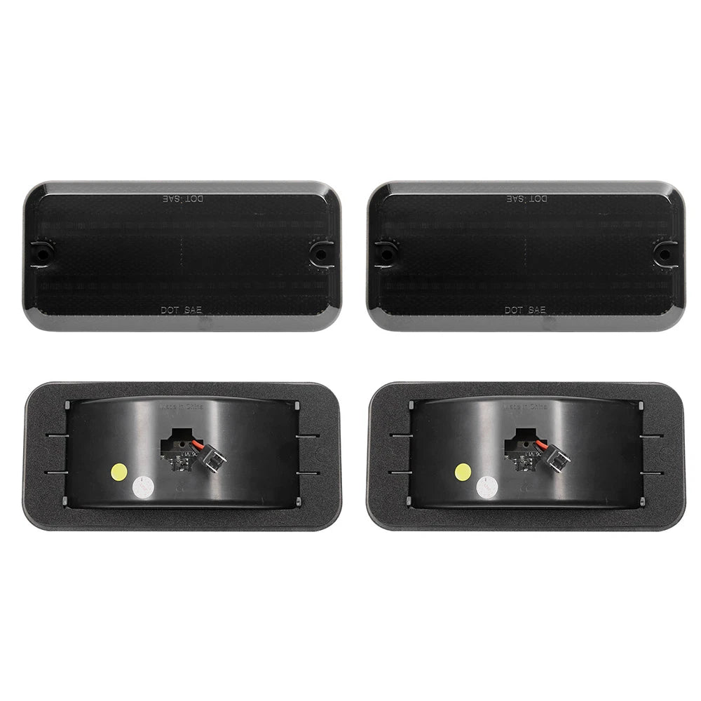 Smoked LED Side Marker Lights for Chevy G10 G20 GMC G1500 G2500 P30 P3500 (1985–1995)
