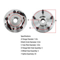 2PC Front Wheel Hub Bearings Assembly for Ram 1500 (2012–2021)