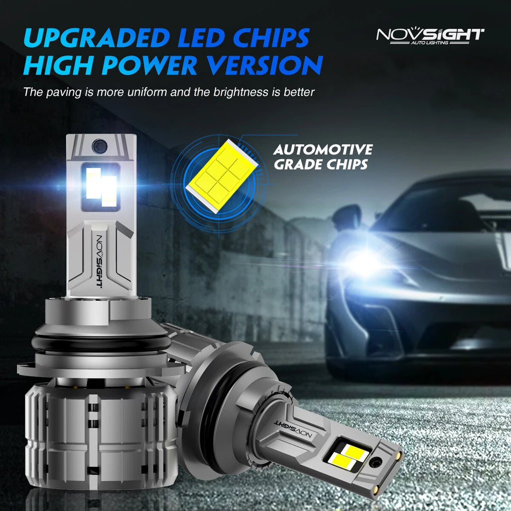 2X HB4 9006 LED Headlight Bulbs for