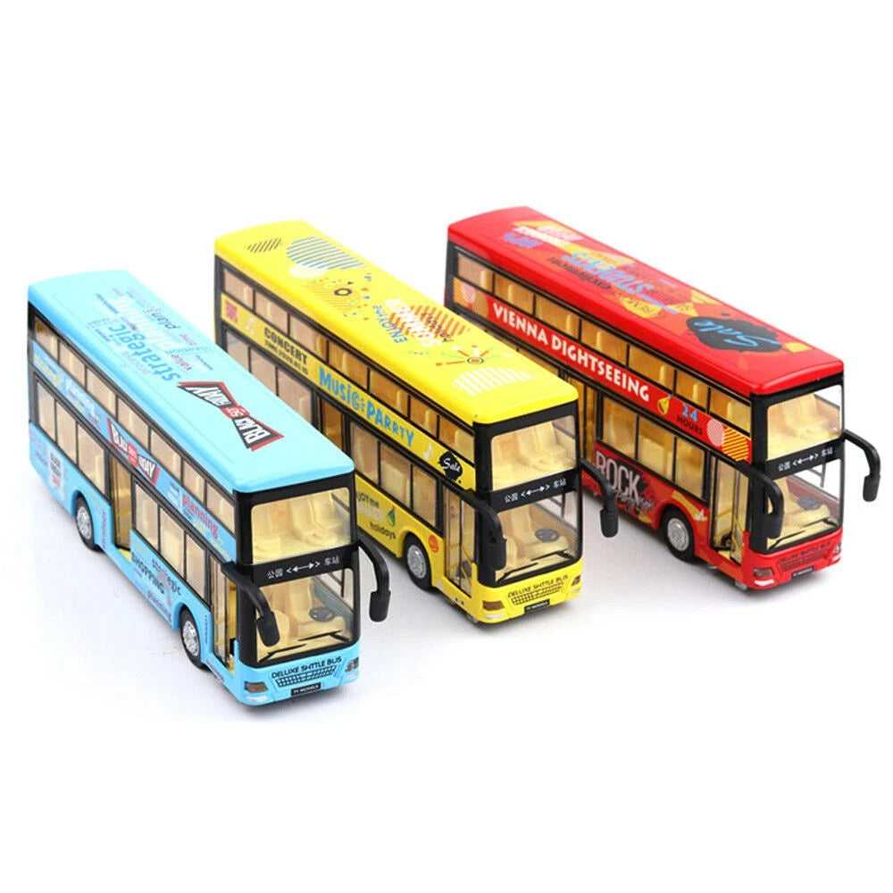 Double-decker Bus Toy Model for Kids (1:36 Scale)