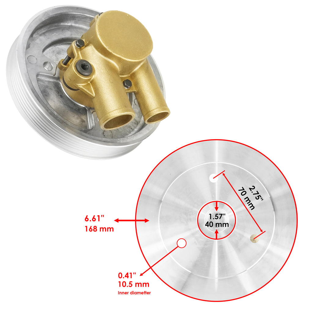 Water Pump Replacement for Volvo Penta 4.3L 5.0L 5.7L (2005–2015)