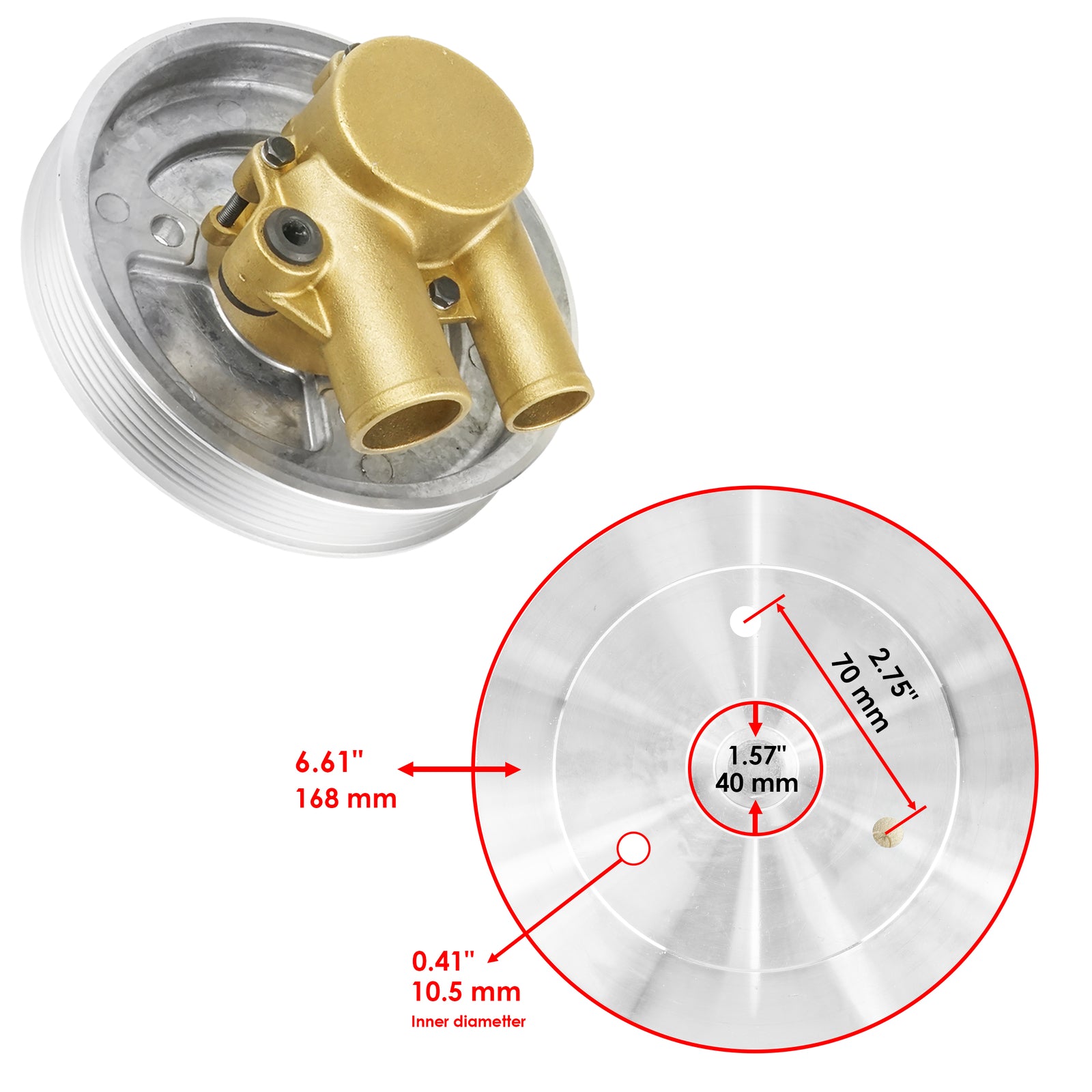 Water Pump Replacement for Volvo Penta 4.3L 5.0L 5.7L (2005–2015)