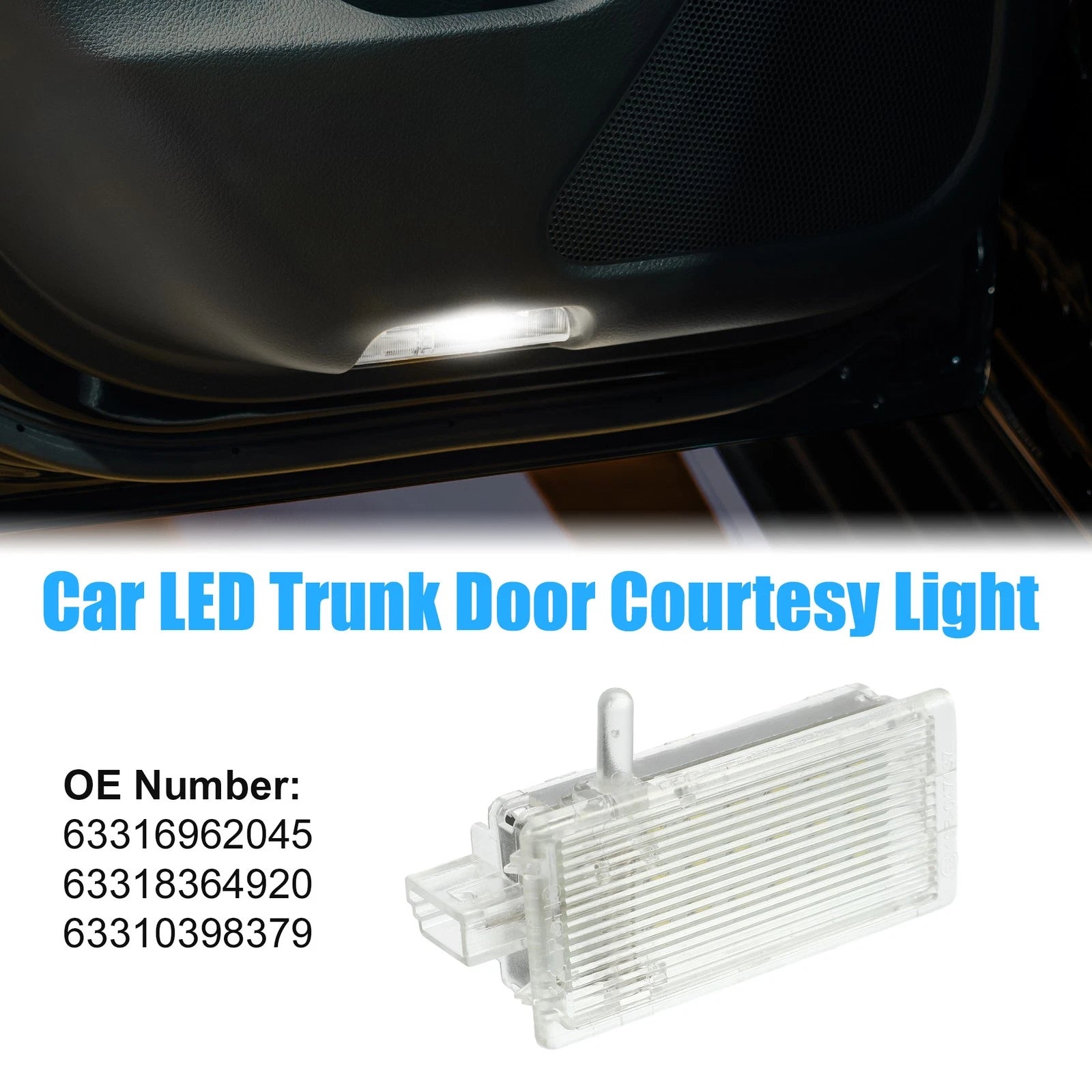 Trunk Light Courtesy Footwell Boot Lamp Replacement for BMW 128i 135i (2008–2011)