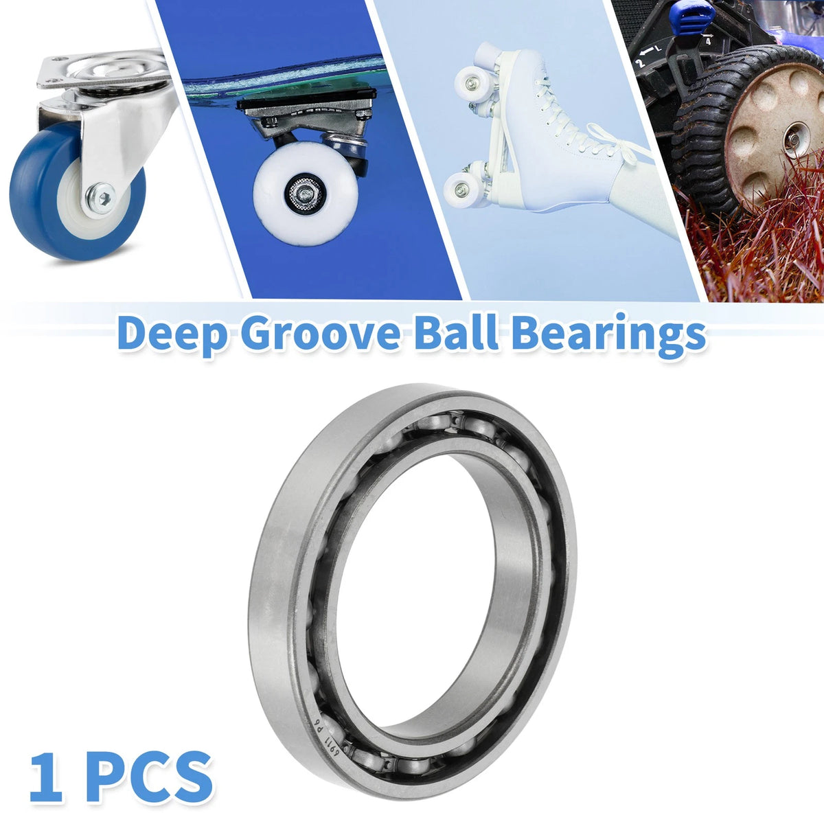 Deep Groove Ball Bearing 55x80x13mm for Scooter Skateboard (1 Pc)