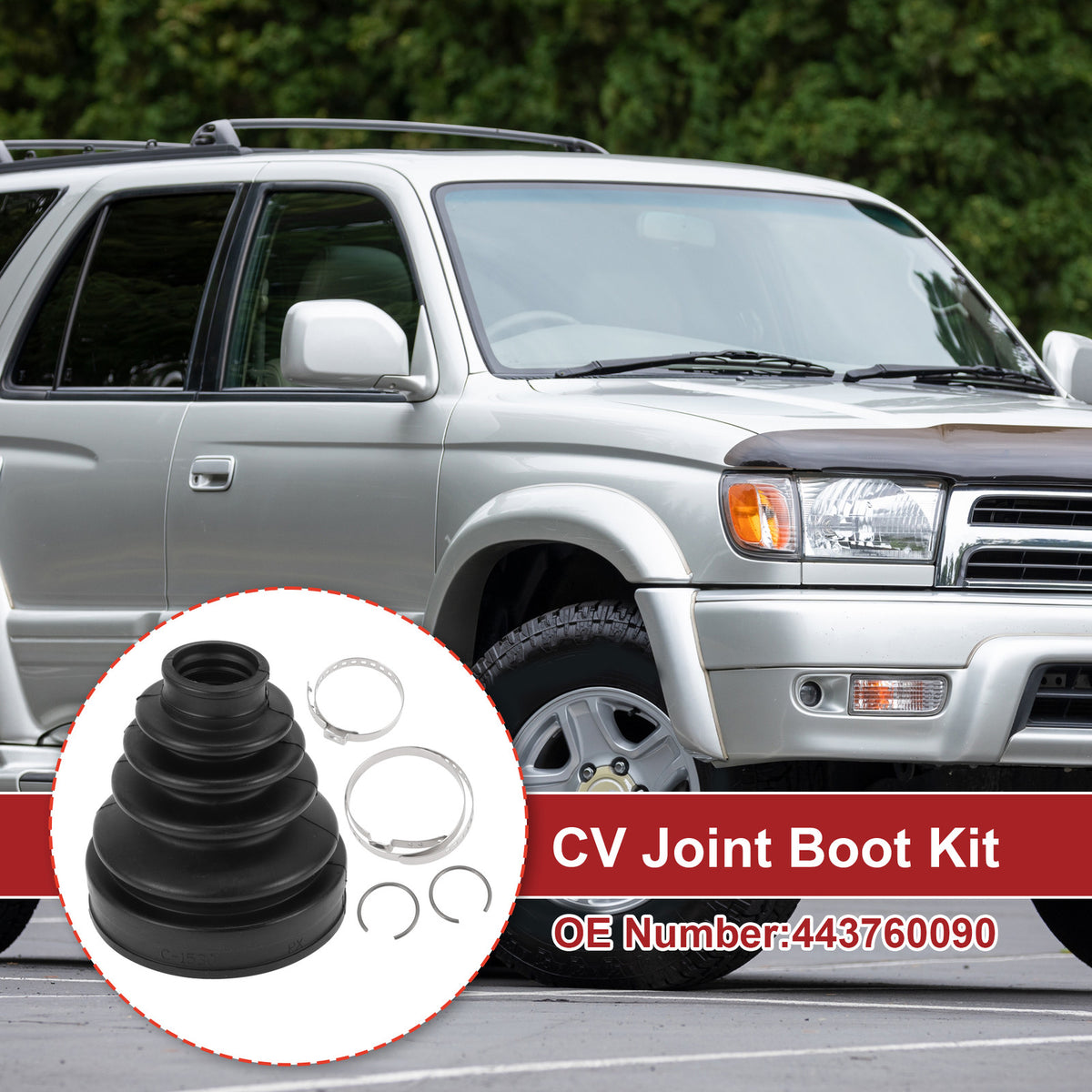 Inner CV Joint Boot Kit with Clamps for Toyota 4Runner (2024–2024)