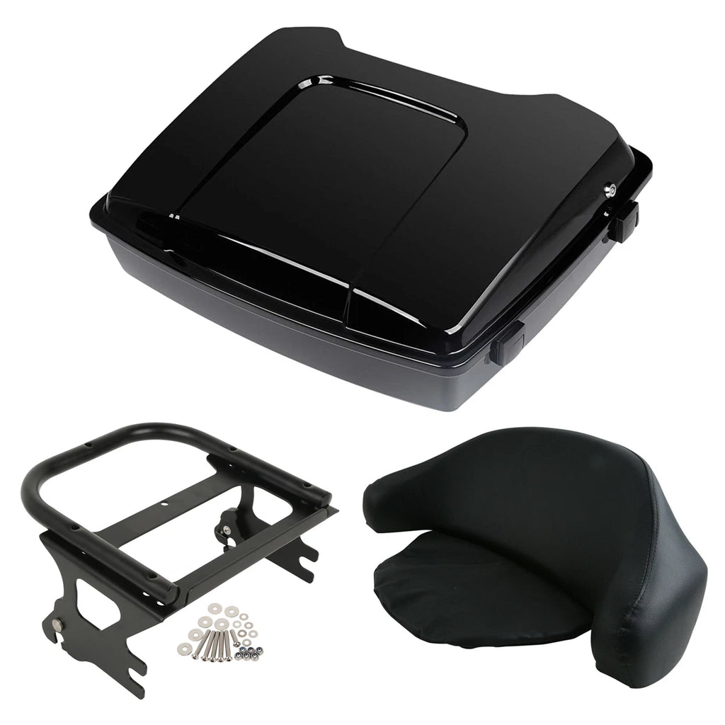 Trunk & Backrest Mount Rack for Harley Touring Street Glide (1997–2008)