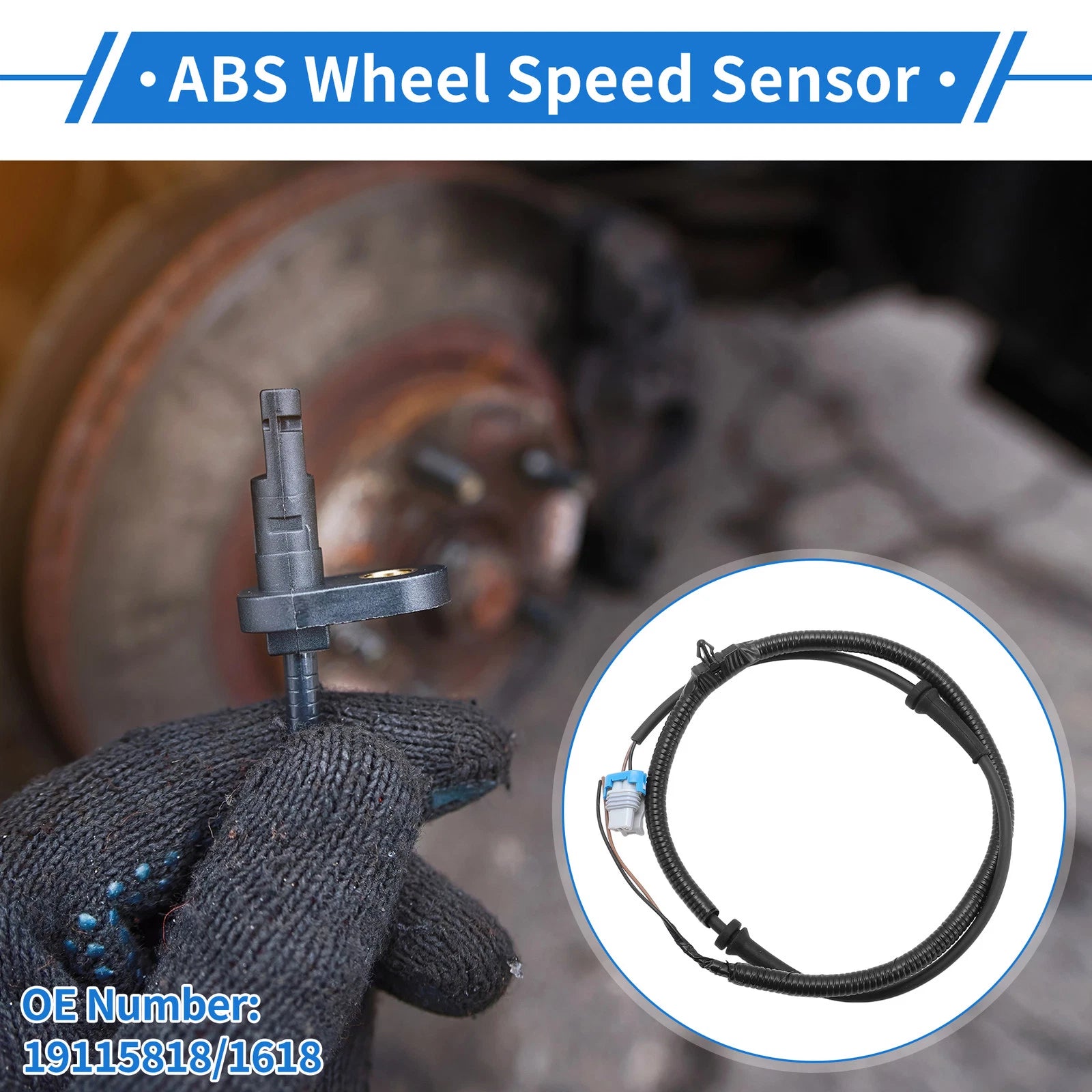 ABS Wheel Speed Sensor for Buick Lucerne (2006–2011) No. 19115818/16