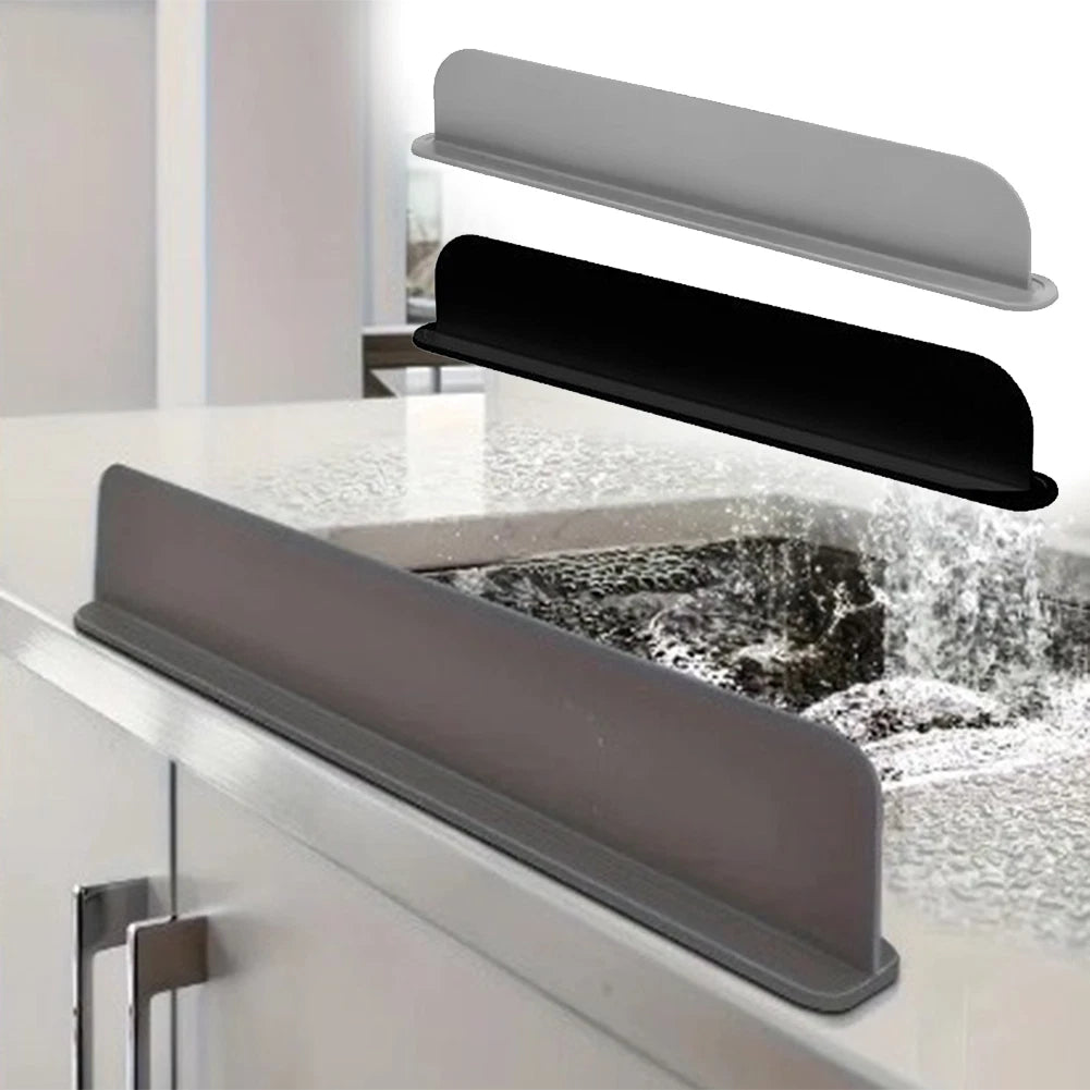 Countertop Splash Guard for Sink Installation (No Adhesives, No Tools)