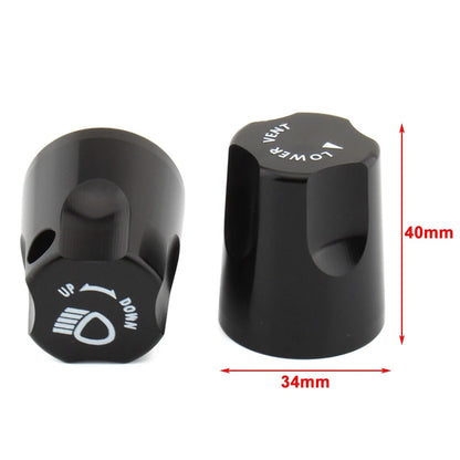 Headlight Up/Down Adjustment Knob for Honda GL1500 Goldwing (1988–2000) Chrome