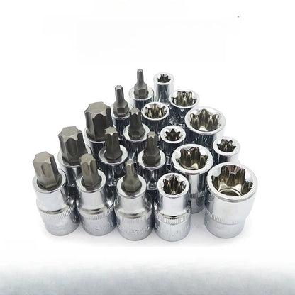 19-Piece Torx Bit Set for Fasteners (e10, t20, t30, T60)