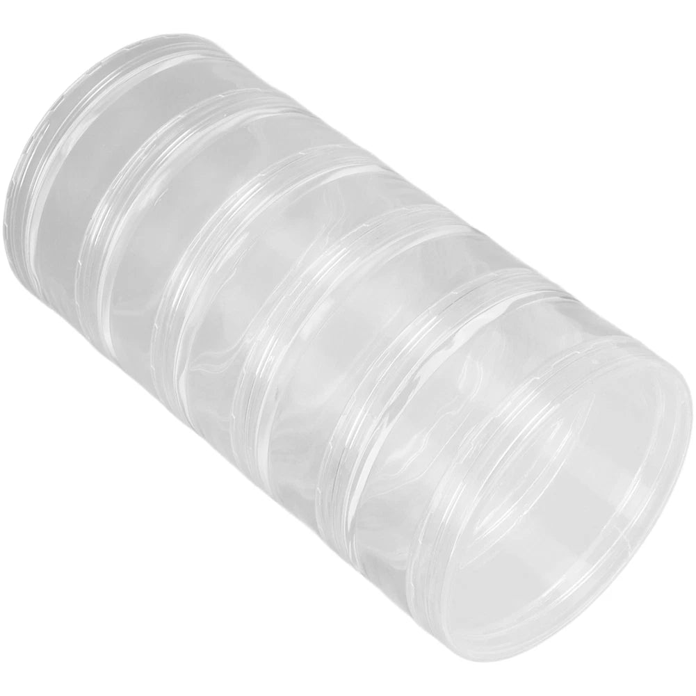 5 Layer Stackable Round Container for Beads Buttons & Watch Parts