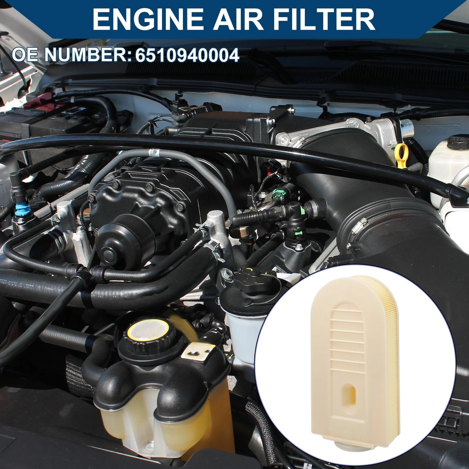 Engine Air Filter Replacement for Mercedes-Benz C204 C180 2.2L (2007–2015)