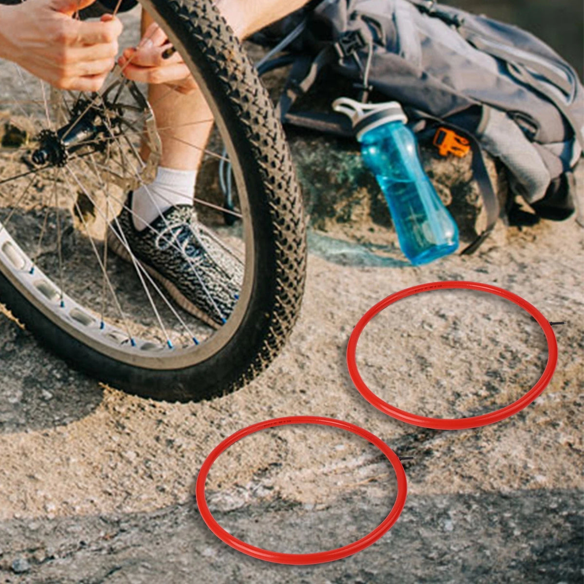 20 Inches Bike Frame Adapter for Compact Design (Improved Puncture Resistance)