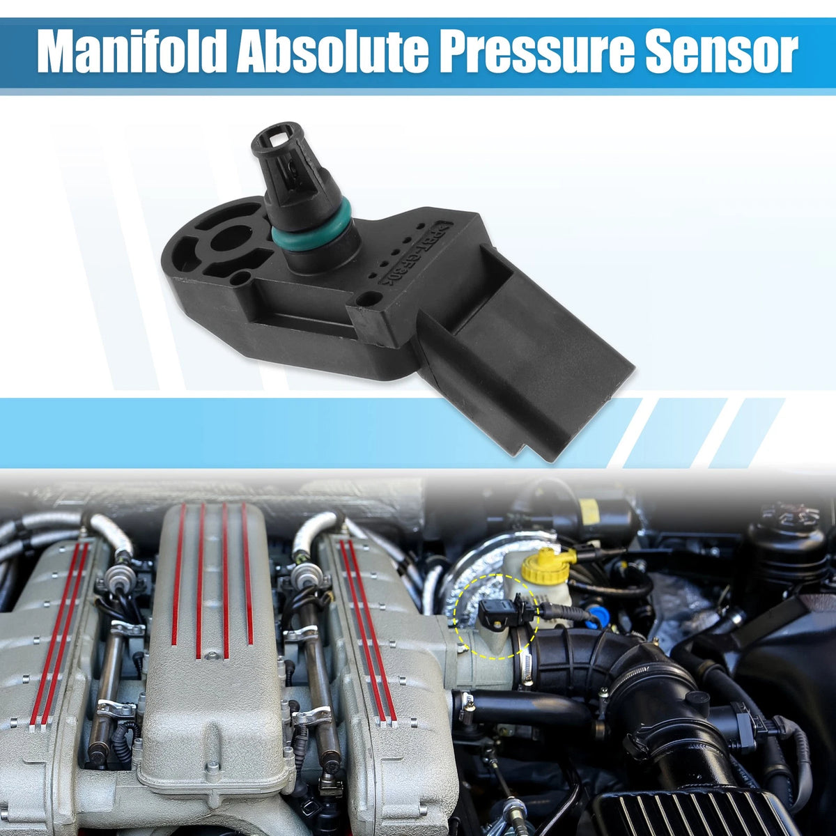 Manifold Absolute Pressure Sensor for Peugeot 307 407, Citroen 9639381480