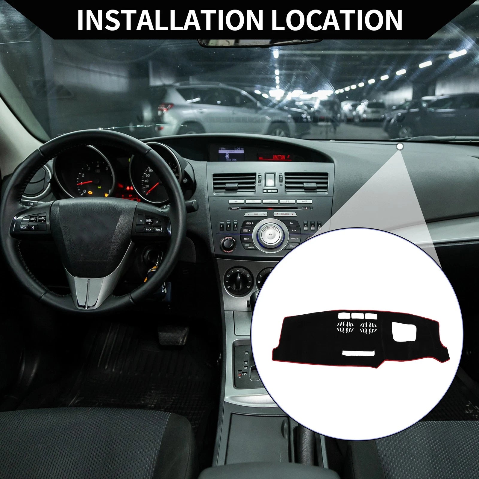 Dash Cover Mat Protector Pad for Mazda CX-5 CX-8 2017–2021 (Set)