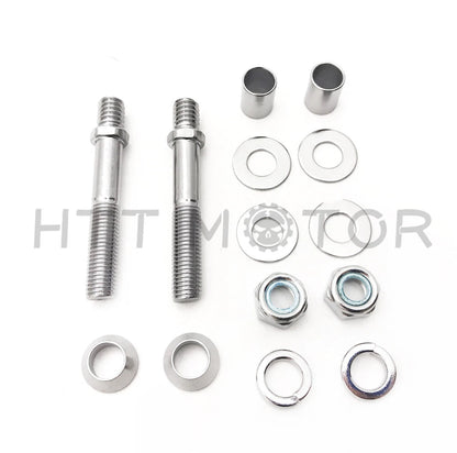 Chrome Tapered Teardrop Rearview Short Stem Mirrors for Harley Motorcycle