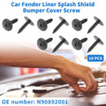10 Pcs Fender Liner Splash Shield Bumper Cover Screws for Audi A4 (1996–2016)