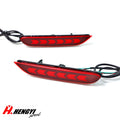 Pair Red LED Rear Bumper Tail Brake Signal Lights for Infiniti Q30 Q50 Q70 QX60 (2016–2020)
