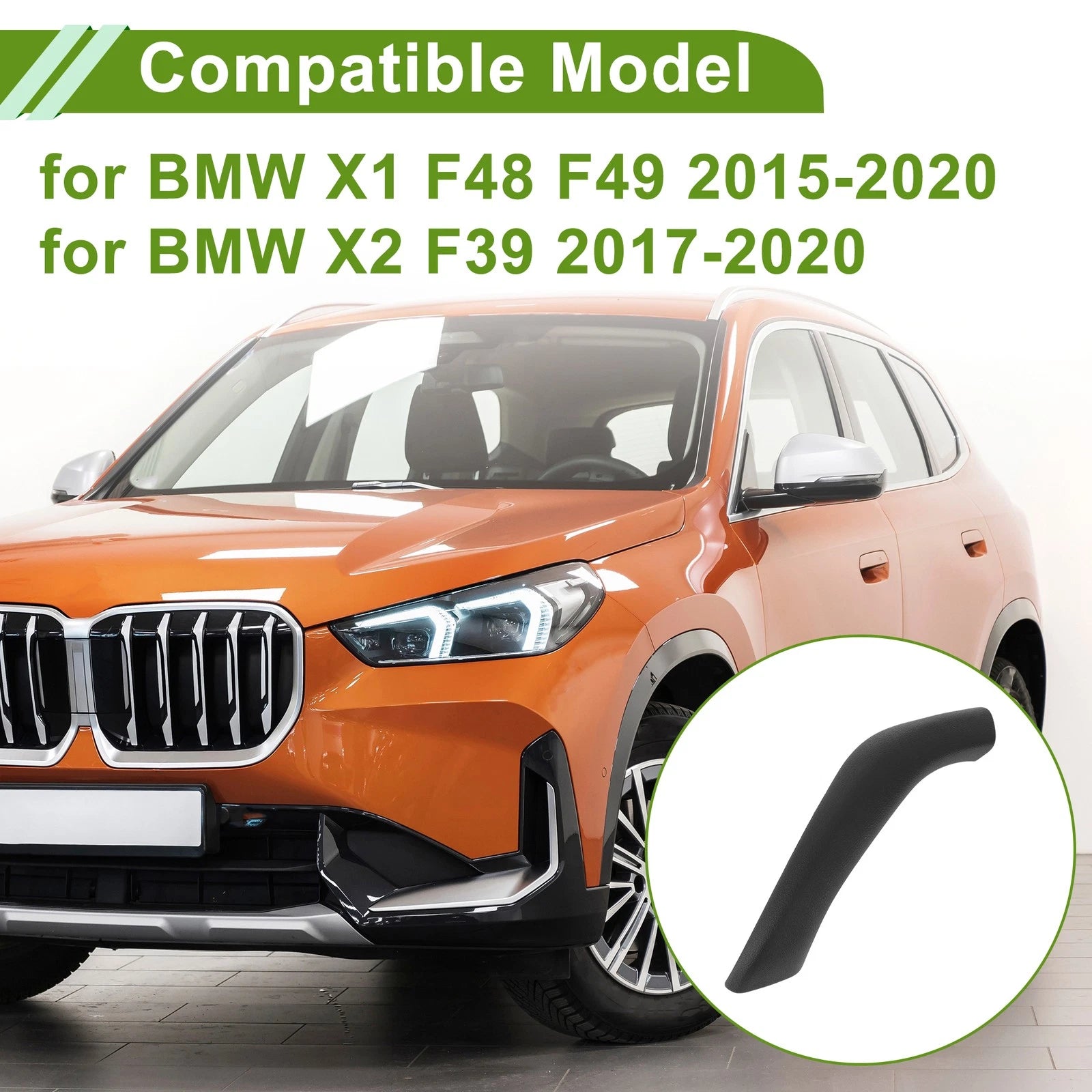 Door Panel Handle Pull Trim Cover for BMW X1 F48 F49 (2015–2020)