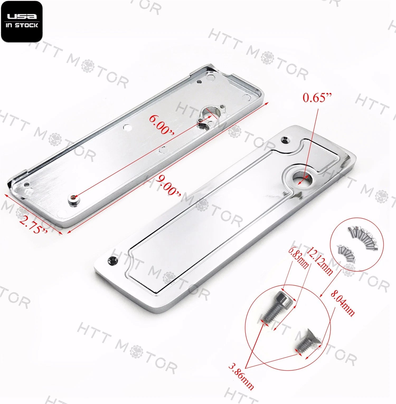 Saddlebag Latch Covers for Harley Hard Touring (2014–2023) - Chrome
