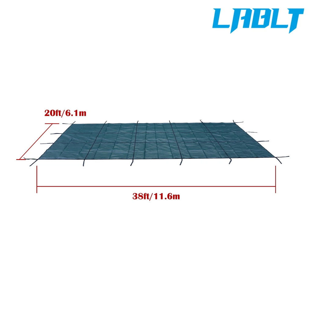 LABLT Winter Safety Cover for Inground Rectangle Pool 18'x36' Green