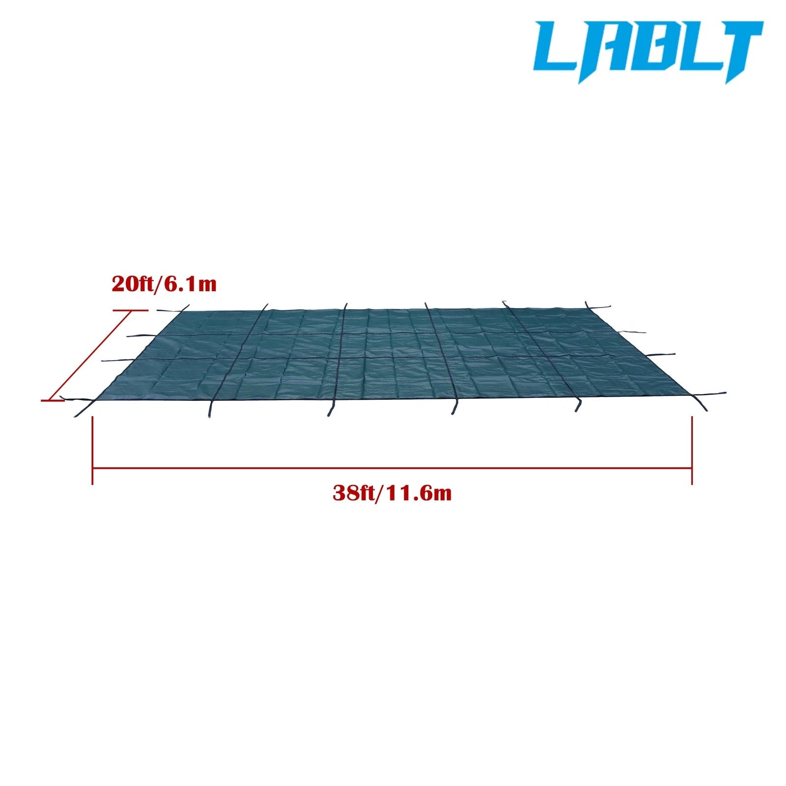 LABLT Winter Safety Cover for Inground Rectangle Pool 18'x36' Green