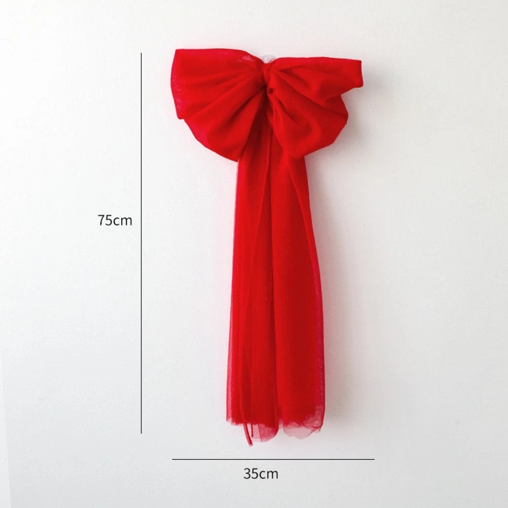 75cm Decorative Tree Top Bow for Holiday Tree Decorations