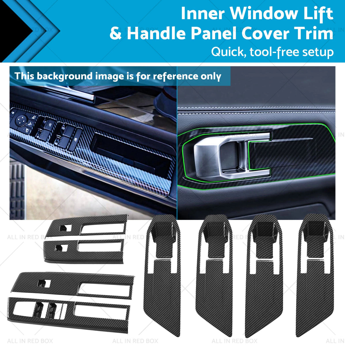 Inner Window Lift Handle Panel Cover Trim for Mitsubishi Triton (2023–2025)