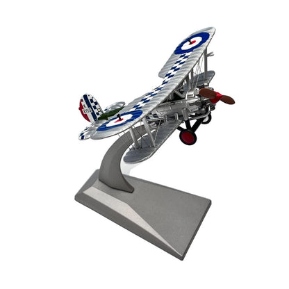 1:72 Bristol Bulldog Biplane Propeller Fighter Plane Model Display