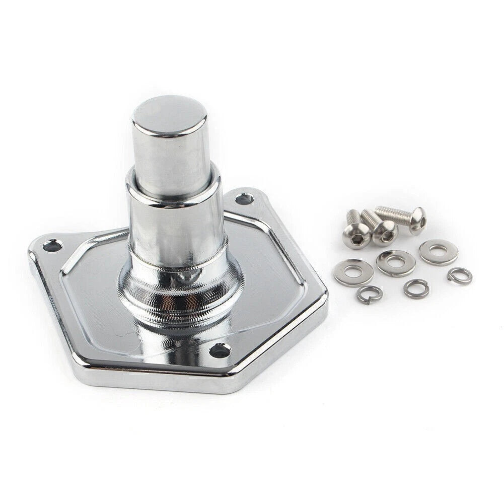 Chrome Solenoid Cover Starter Push Button for Harley Electra Glide (1991–2017)