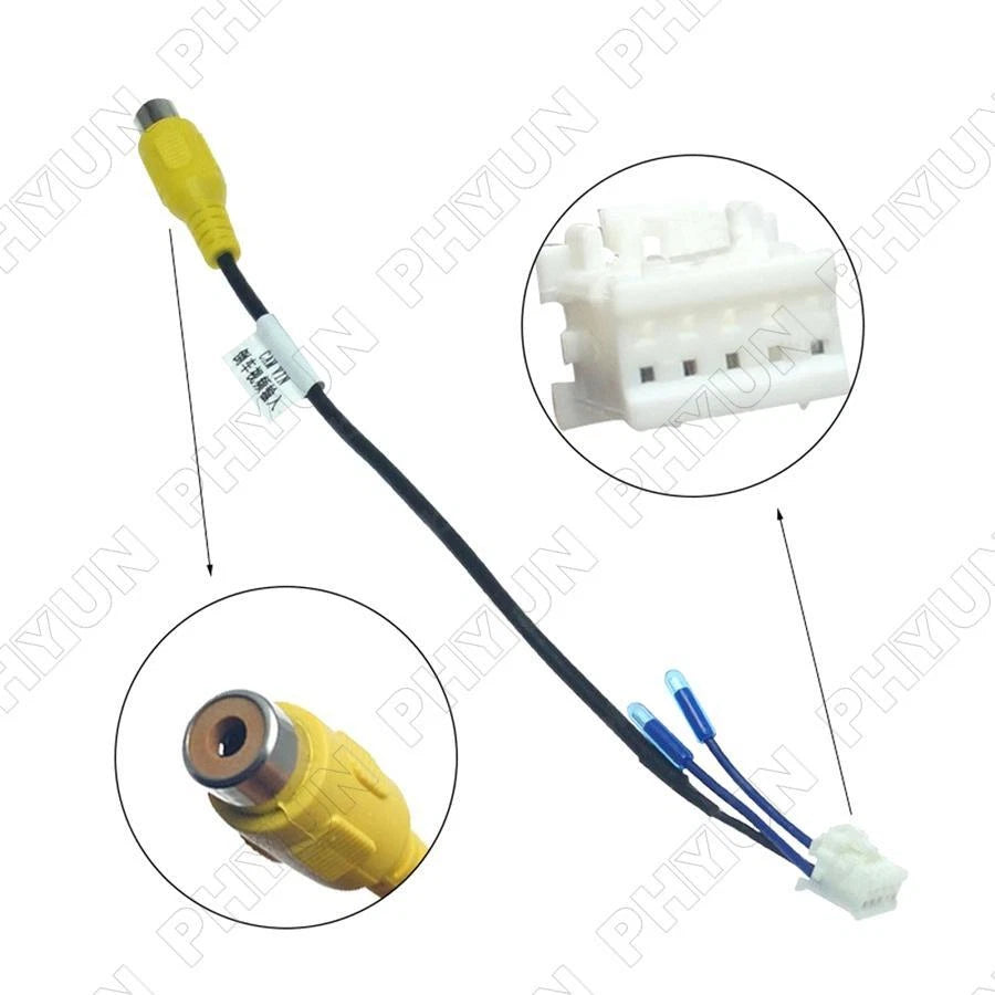 RCA Rear View Reversing Camera Cable Adaptor For Android Car Radio Stereo Player