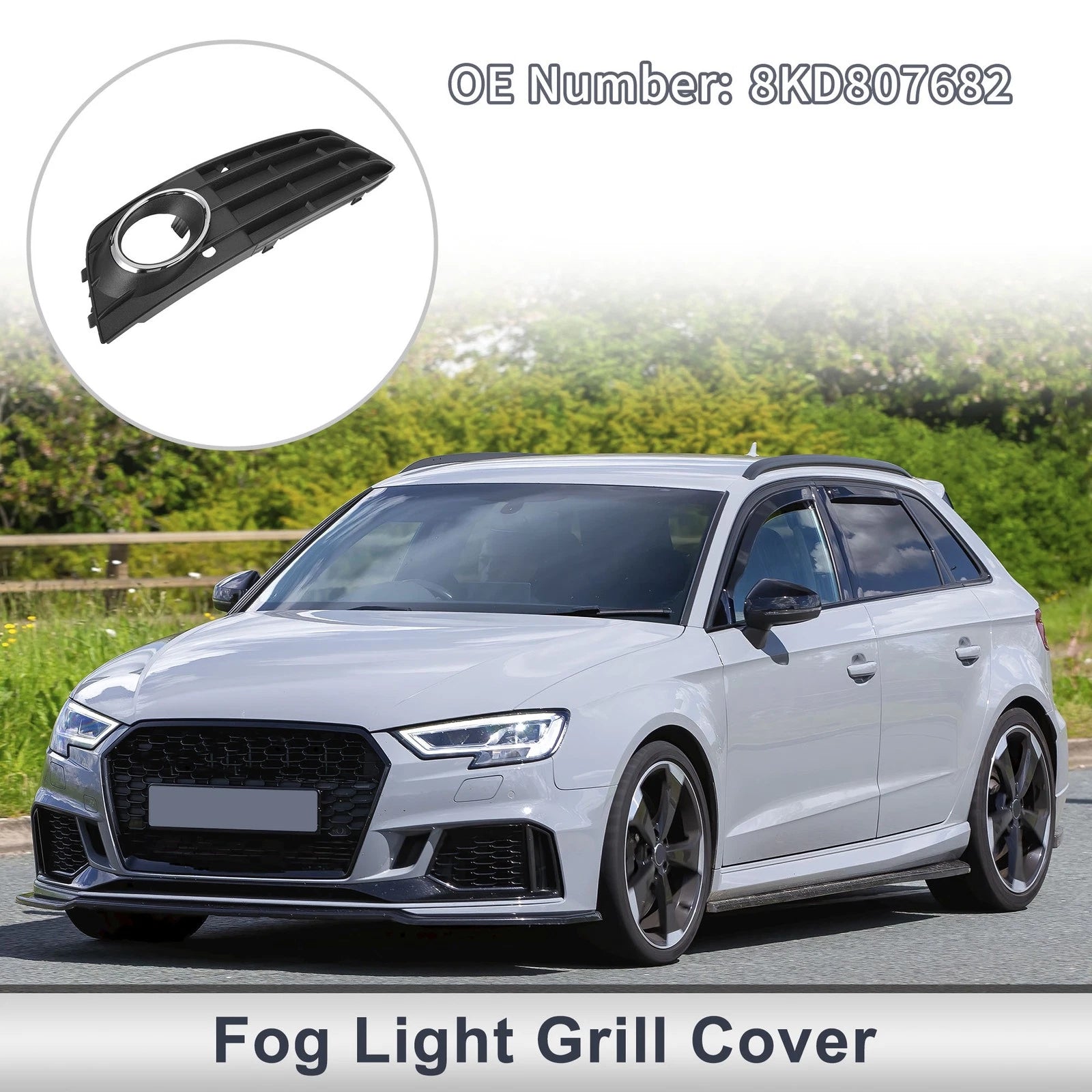 Front Right Fog Light Grill Replacement for Audi A4 (2009–2011)
