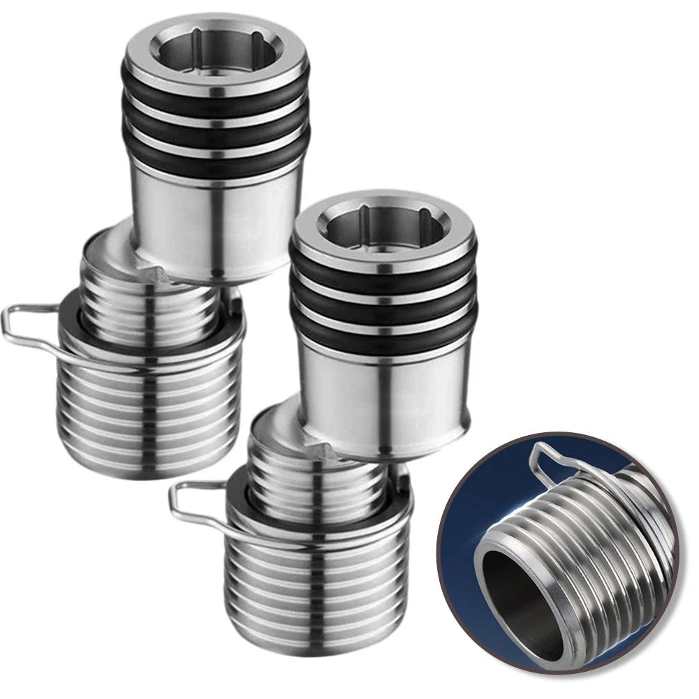 Set of 2 Adjustable Shower Faucet Adapters with Flexible Angle