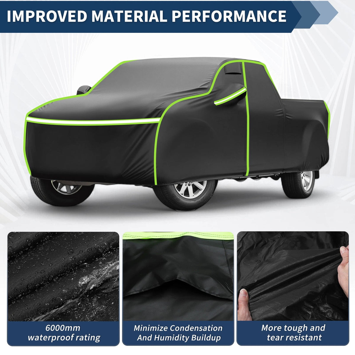 Waterproof Car Cover for Chevrolet Silverado Crew Cab 2000–2018 (6.6ft)