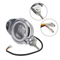 Headlight Lamp for Motorcycle (Universal, Chrome)