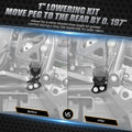 1" Footpeg Lowering Brackets Mount Kit for Kawasaki KLR650 (1987–2018)