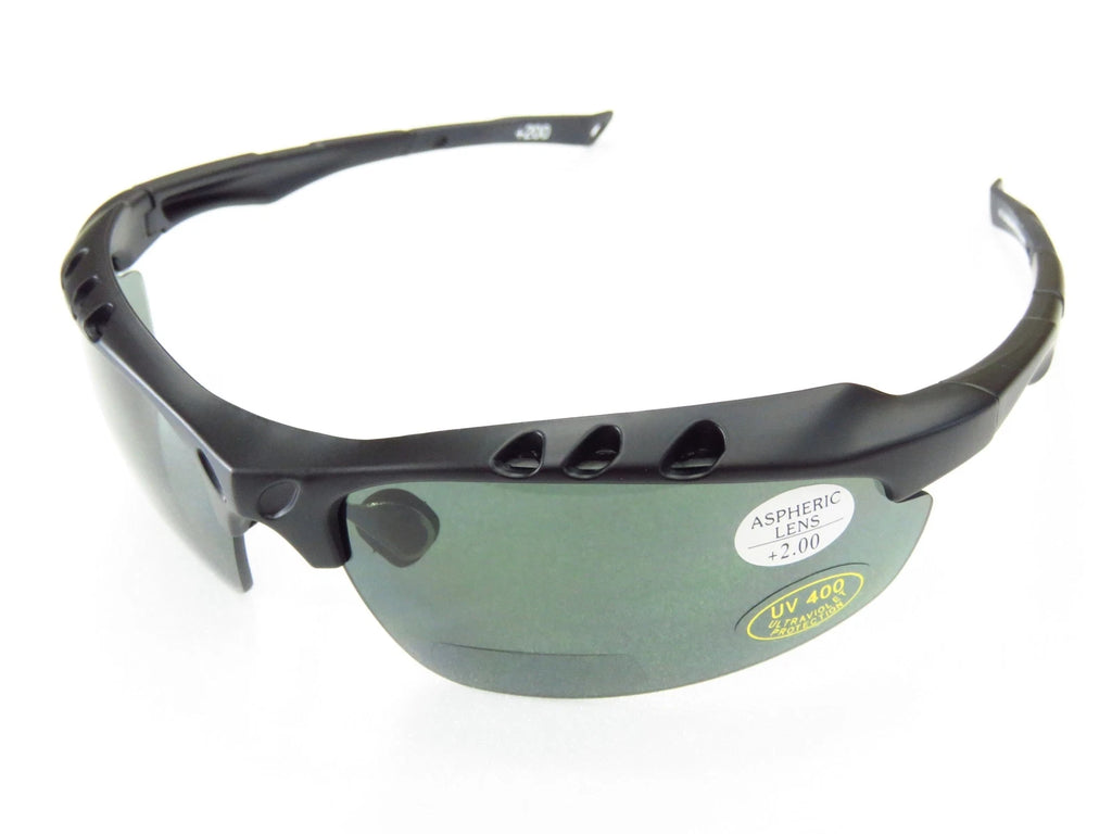 Polarized Bifocal Sunglasses with TR90 Frame +2.0 Magnification