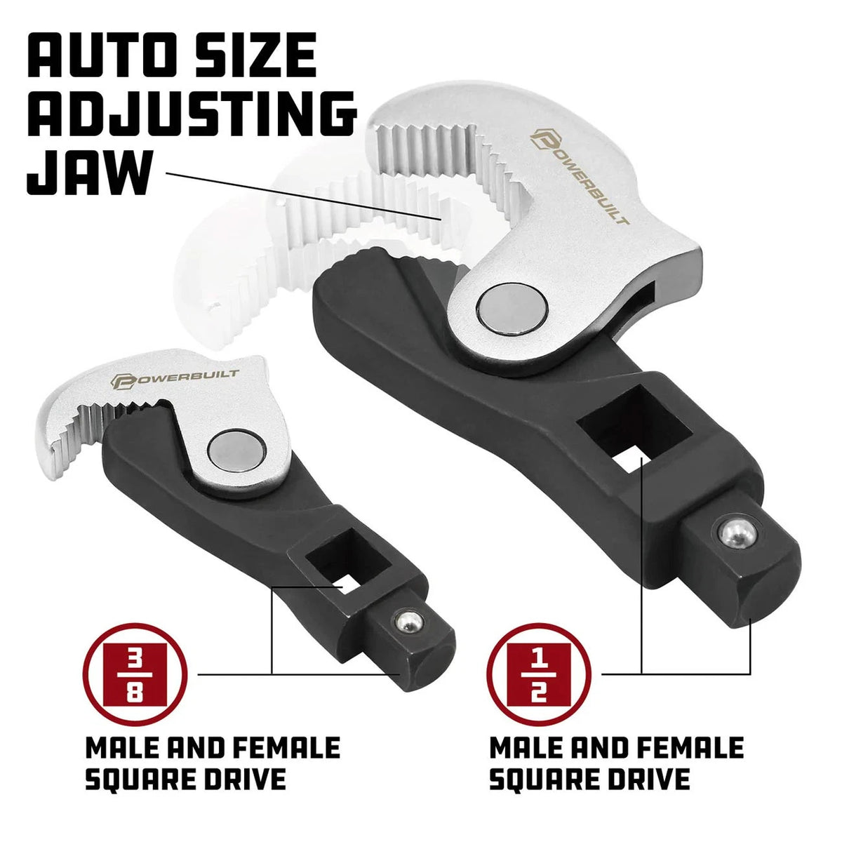 2X Powerbuilt Spring Crowfoot Wrench for Universal Use (240274)