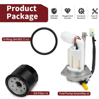 Fuel Pump Assembly w/ O-Ring + Oil Filter for Kawasaki Versys 650 (2007–2014)