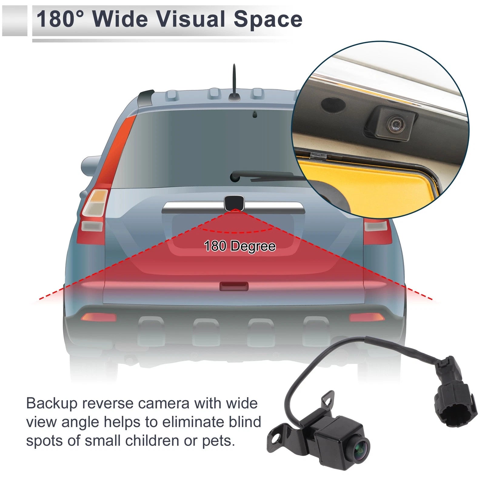 Rear View Camera Backup Reverse Camera 120 Degree for Hyundai Veloster (2012–2017)
