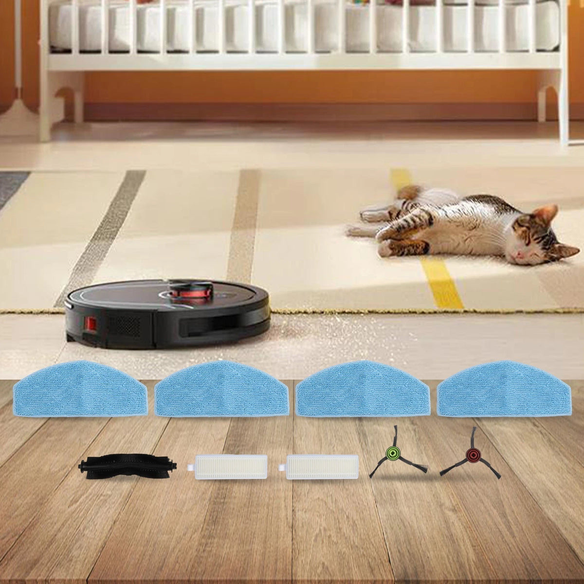 Main Brush and Filter Accessories for Airzeen G20 Pro Vacuum Cleaner