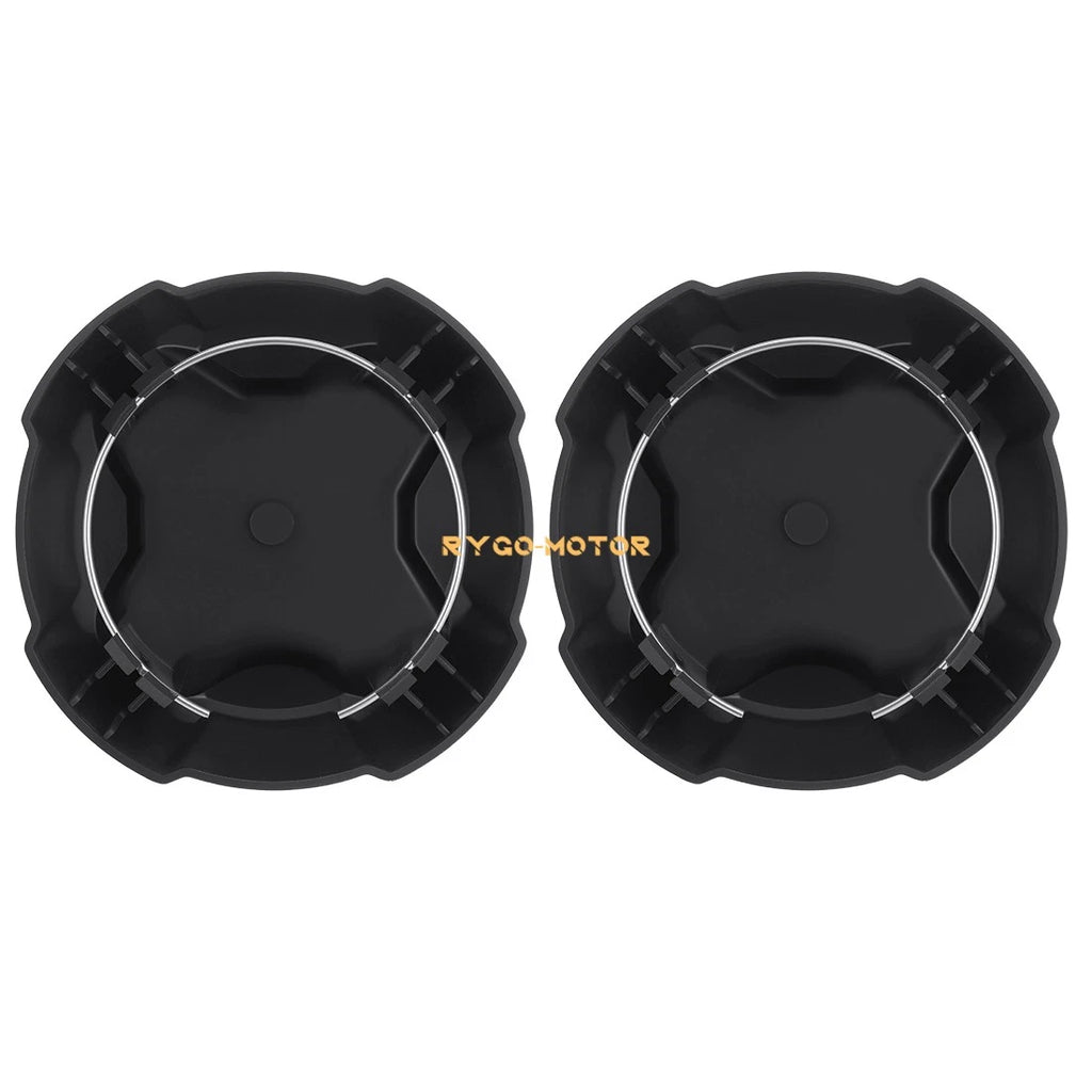 2pcs Matte Black Rim Caps for Polaris Ranger 570 Crew (2022–2025) #1524066-458