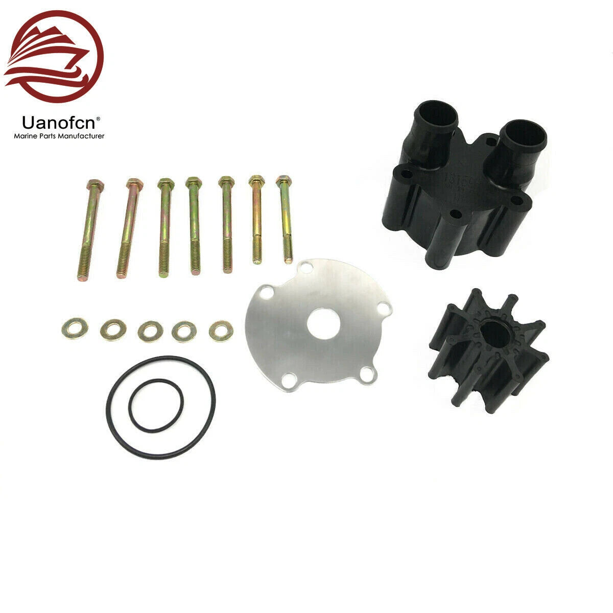 Raw Water Pump Impeller Kit for Mercury Mercruiser Bravo (46-807151A14, 18-3150)