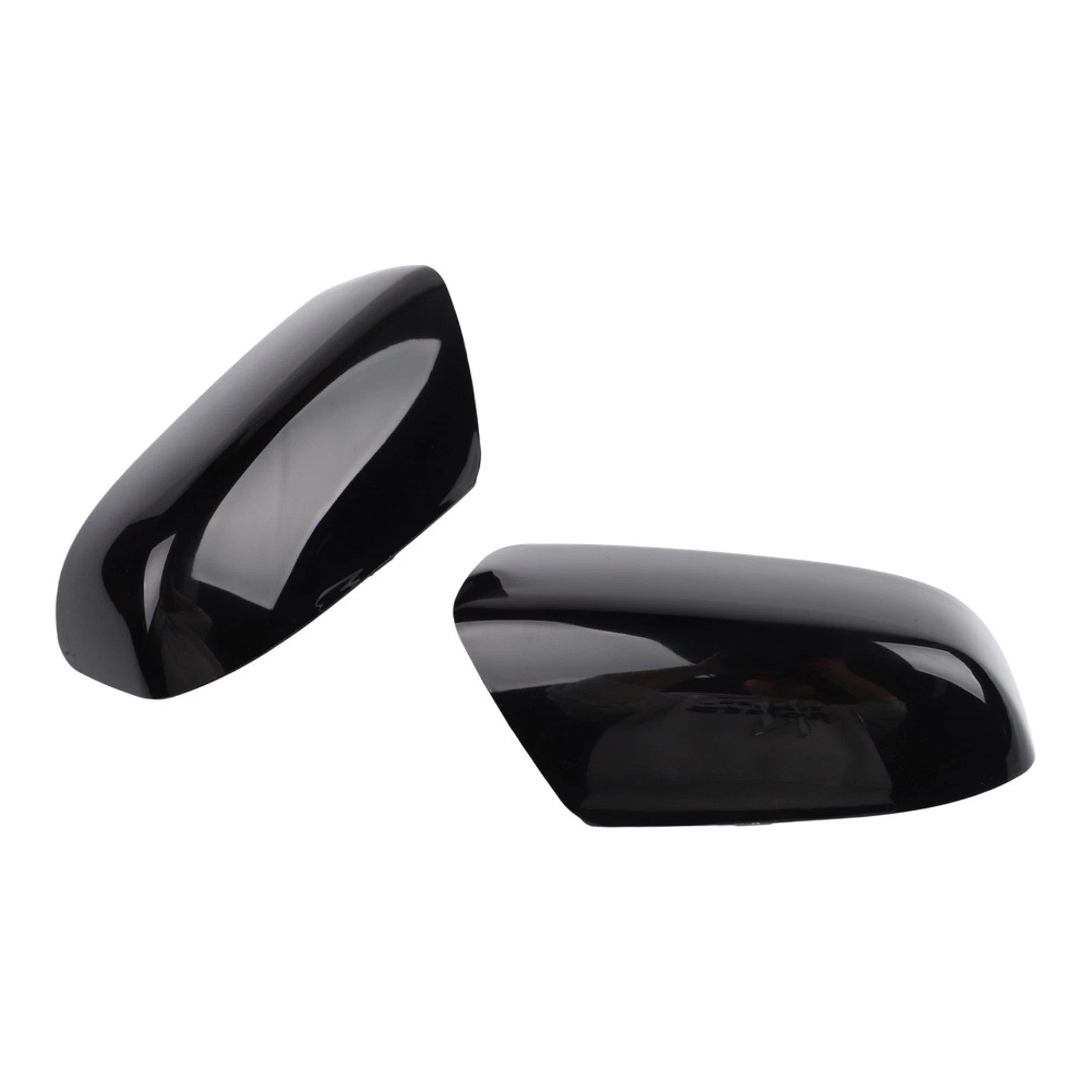 Mirror Cover for - Gloss Black, 1 Pair, ABS Plastic